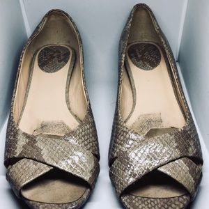 🌻 Cole Haan snakeskin flats